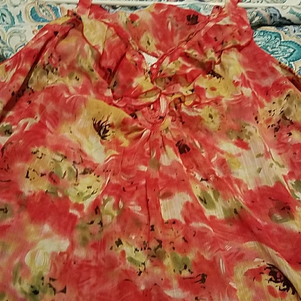 Floral MULTI colored tank top...
